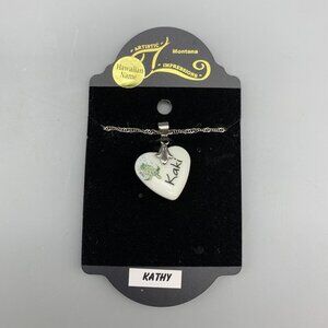 NEW Artistic Impressions Hawaiian Name Kathy (Kaki) Heart Shaped